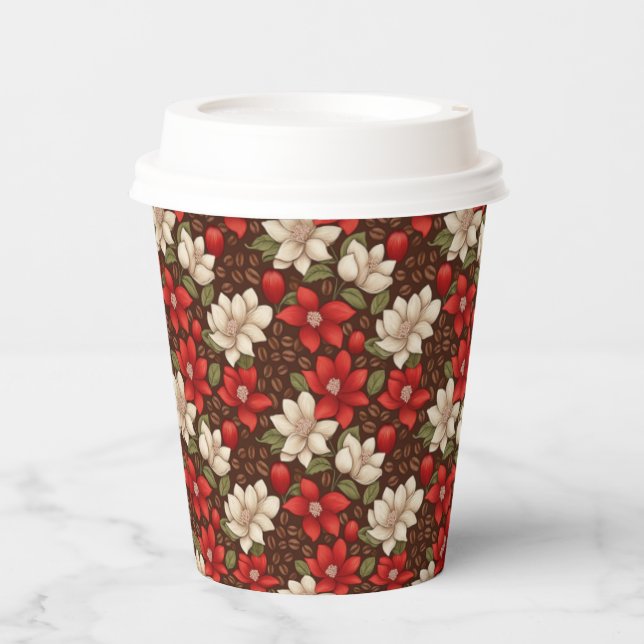 Espresso Bloom Pappbecher (Vorderseite)