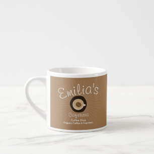 Espresso-Café-Geschäft Logo Espressotasse