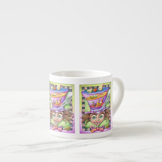 ESPRESSO & CHINA CUPS - DER MAD PLATTER ESPRESSOTASSE (Vorderseite Rechts)
