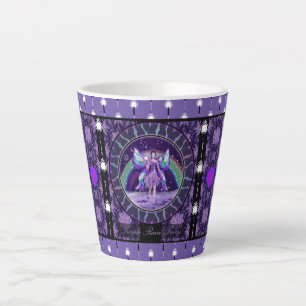 Espresso Cup mit lila Regenmärchen Milchtasse