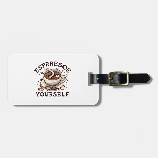 Espresso Gepäckanhänger (Vorderseite horizontal)