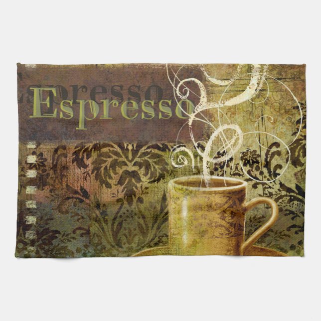 Espresso Geschirrtuch (Horizontal)