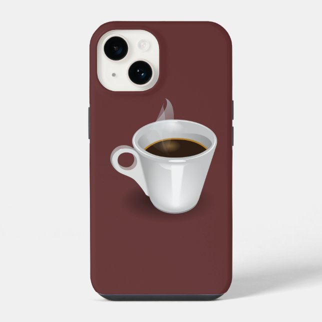 Espresso iPhone 14 Hülle (Rückseite)