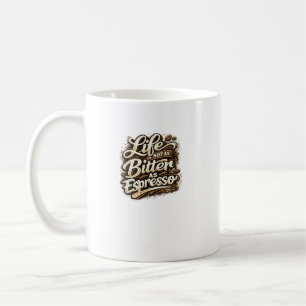 Espresso Lustige Kaffee-Typografie-Design Kaffeetasse
