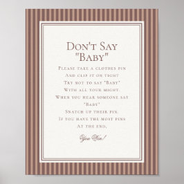 Espresso Martini Baby Brewing Baby Shower Game Poster