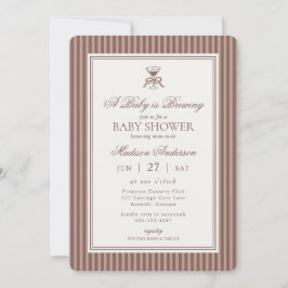 Espresso Martini Baby Brewing Coffee Baby Shower Einladung