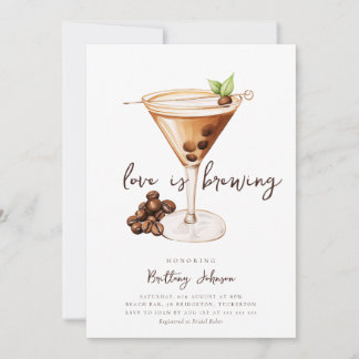 Espresso Martini Brautparty Einladung