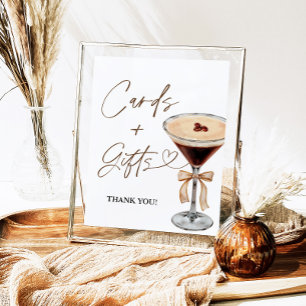 Espresso Martini Brautparty Karten und Geschenke Z Poster