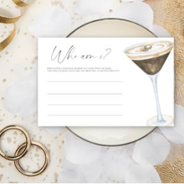 Espresso Martini Brautparty Wer bin ich Briefpapier