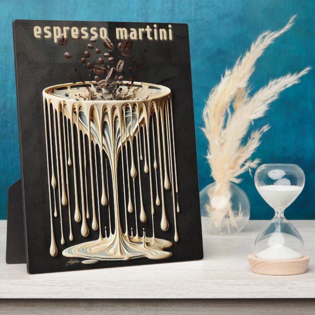 Espresso Martini Cocktail Hour Fotoplatte (Seite)