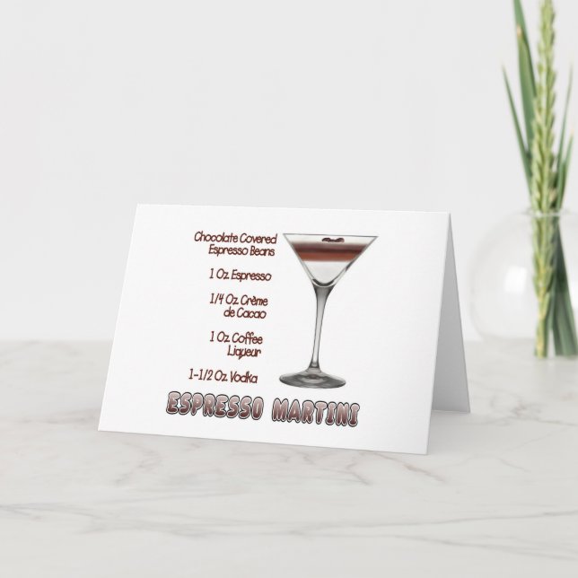 Espresso Martini Cocktail Ristorante da Valentino Karte (Vorderseite)
