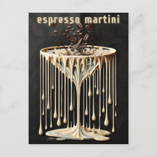 Espresso-Martini-Cocktailstunde Postkarte