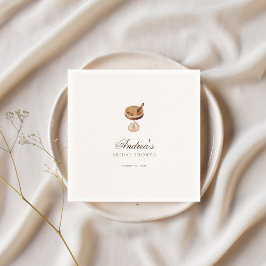 Espresso Martini Coffee Theme Brautparty Party Serviette