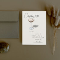 Espresso Martini Invitation Anniversaire