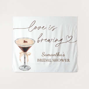 Espresso Martini Liebe Braut Brautparty Wandteppich