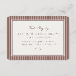 Espresso Martini Love Brewing Bridal Registry Begleitkarte