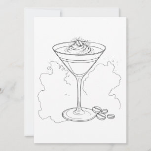 Espresso Martini Malen und Trinken Bilder Einladung