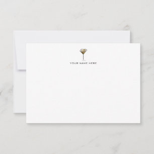 Espresso Martini Notecard Dankeskarte
