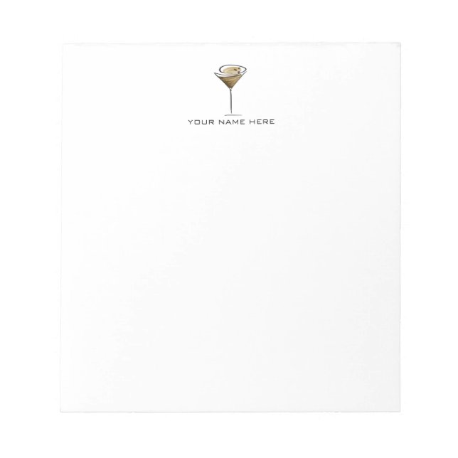 Espresso Martini Notizblock (Vorderseite)