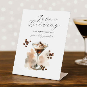 Espresso-Martini-Party-Tischschild Sockelschild