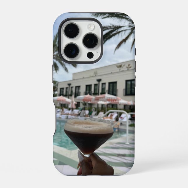 Espresso Martini Phone Case iPhone 16 Pro Hülle (Rückseite)