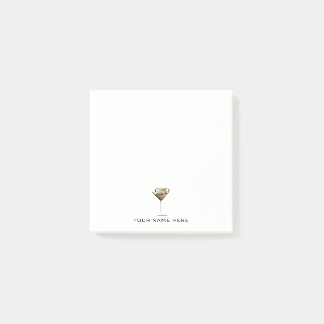 Espresso Martini Post-it Klebezettel (Vorderseite)