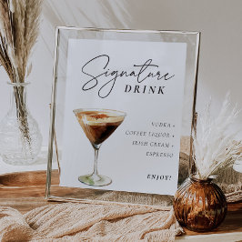 Espresso Martini Signature Drink Poster
