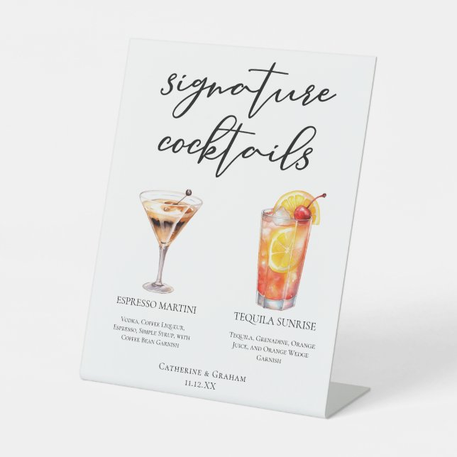 Espresso Martini Tequila Sockelschild (Vorderseite)
