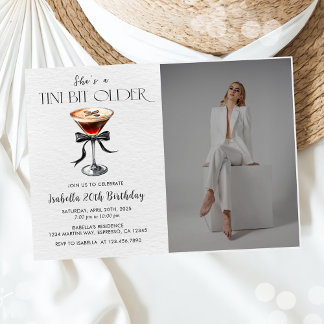 Espresso Martini Tini Bit Älteres Foto Einladung