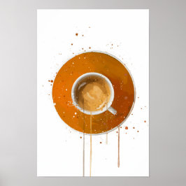 Espresso Orange Poster