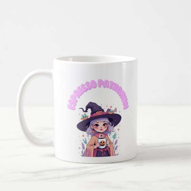 Espresso Patronum Witch Mug – Cozy Pastel Witch 11 (Gauche)