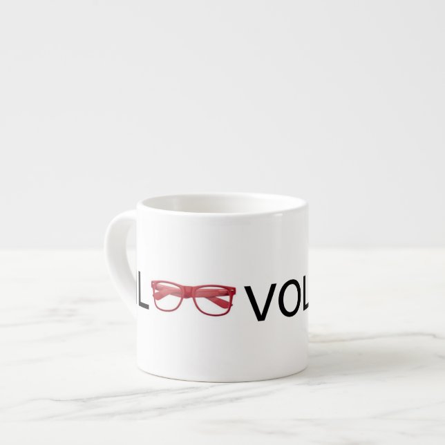 ESPRESSO-ROT-GLÄSER IL VOLOVER ESPRESSOTASSE (Vorderseite Links)