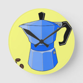 Espresso Runde Wanduhr
