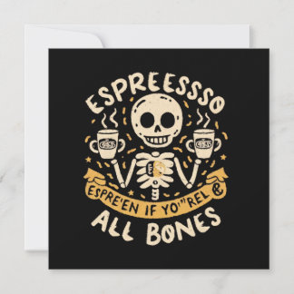 Espresso selbst, selbst wenn Sie Knochen sind