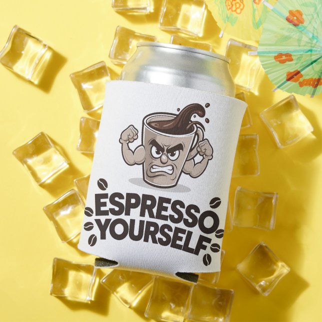 Espresso Sie selbst - Funny Coffee Lover Design Dosenkühler (In Situ Sommer)