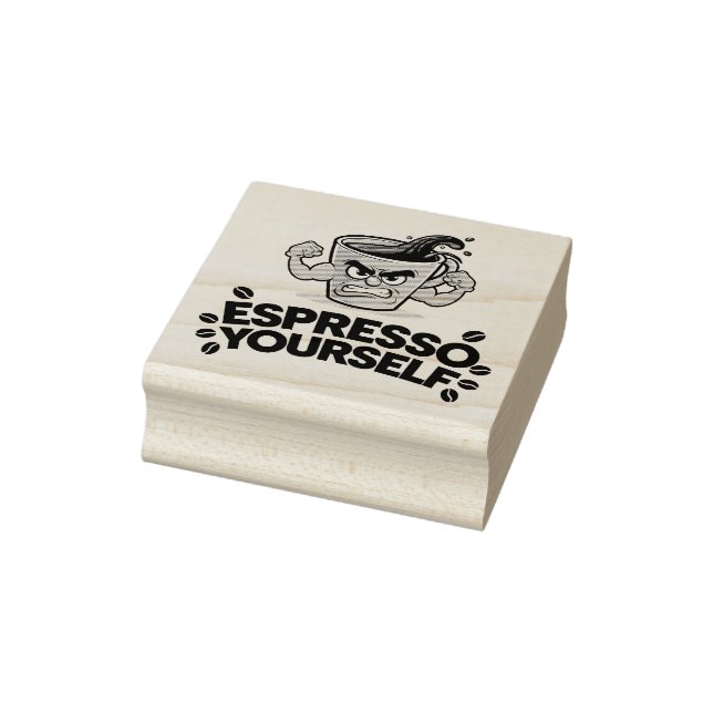 Espresso Sie selbst - Funny Coffee Lover Design Gummistempel (Stempel)
