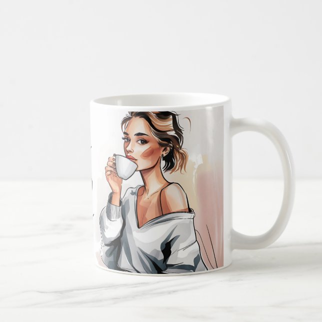 Espresso Sie selbst Funny Coffee Tasse (Rechts)