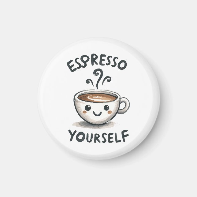 Espresso Sie selbst Kaffee Magnet (Vorne)