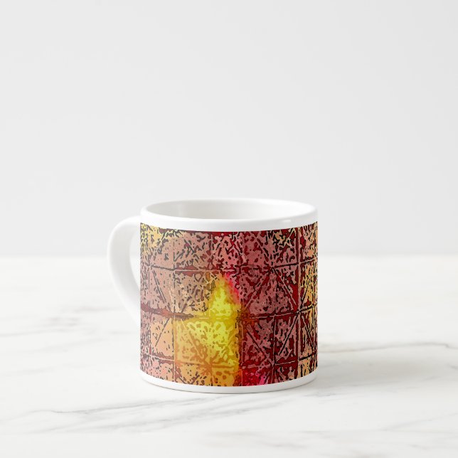 Espresso-Tasse - abstrakte bunte Kunst Espressotasse (Vorderseite Links)