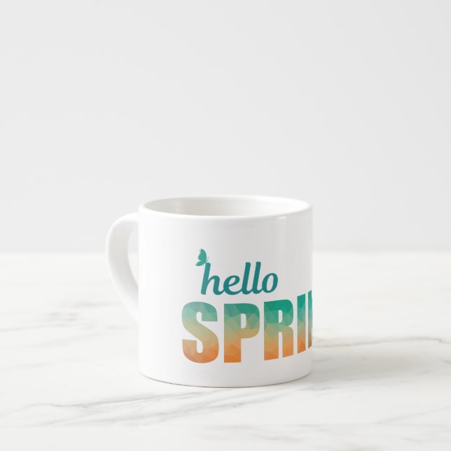 Espresso-Tasse des geometrischen Schriftartes Espressotasse (Vorderseite Links)
