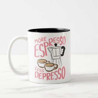 Espresso-Tasse für Kaffeeliebhaber Zweifarbige Tasse