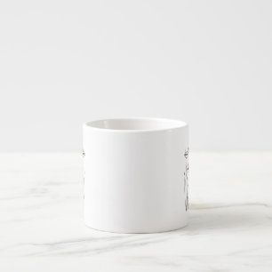 Espresso-Tasse (handgezeichnet Katzen) Espressotasse