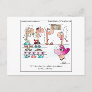 ESPRESSO VOUS-MÊME ! Carte postale de dessin