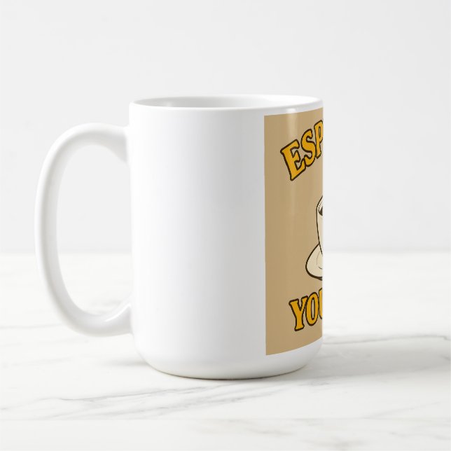 Espresso Yourself – Fun Coffee Lover Graphic Tee Kaffeetasse (Links)