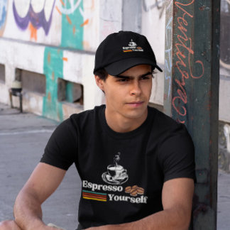 Espresso Yourself Retro-Kaffeedesign T-Shirt