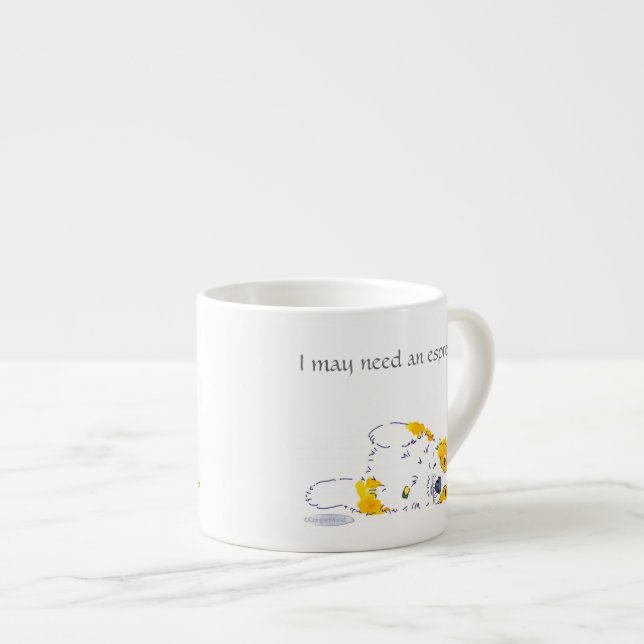 EspressoCorgi Espressotasse (Vorderseite Rechts)