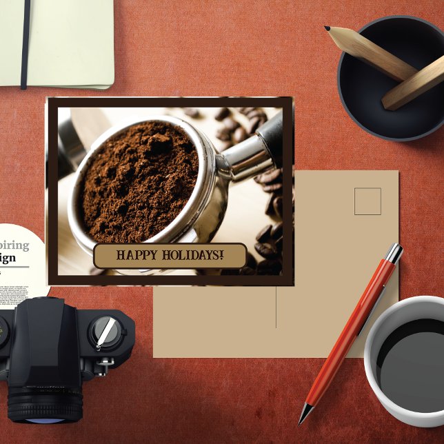 Espressoferien für Cappuccino Feiertagspostkarte (Von Creator hochgeladen)