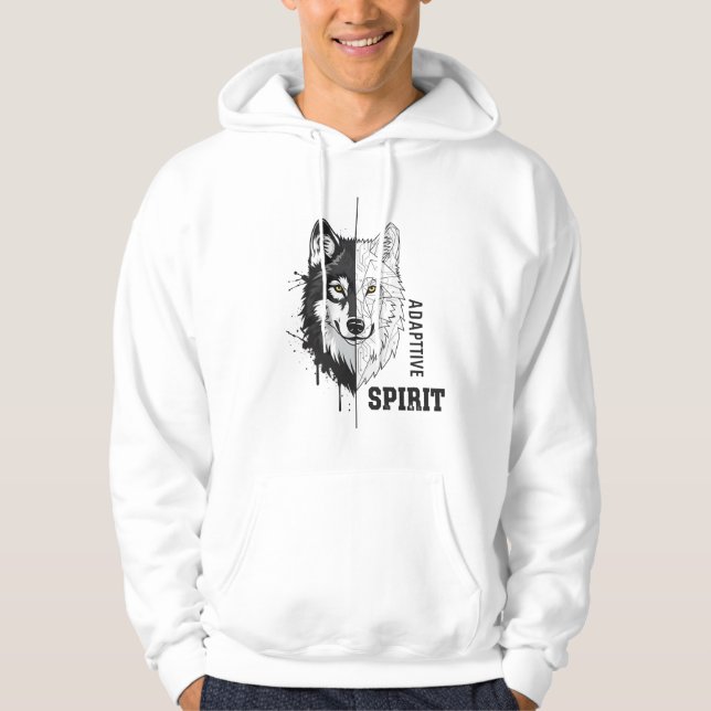 Esprit adaptatif Wolf Sweat - shirt à capuche masc (Devant)
