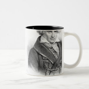 Esprit Auber und Ludwig van Beethoven Zweifarbige Tasse