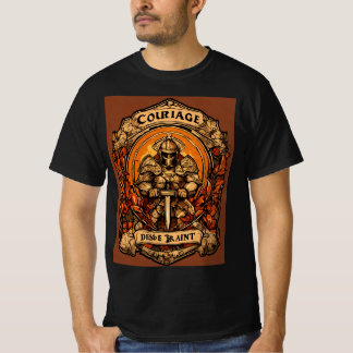 Esprit de courage et tshirt combattant inflexible
